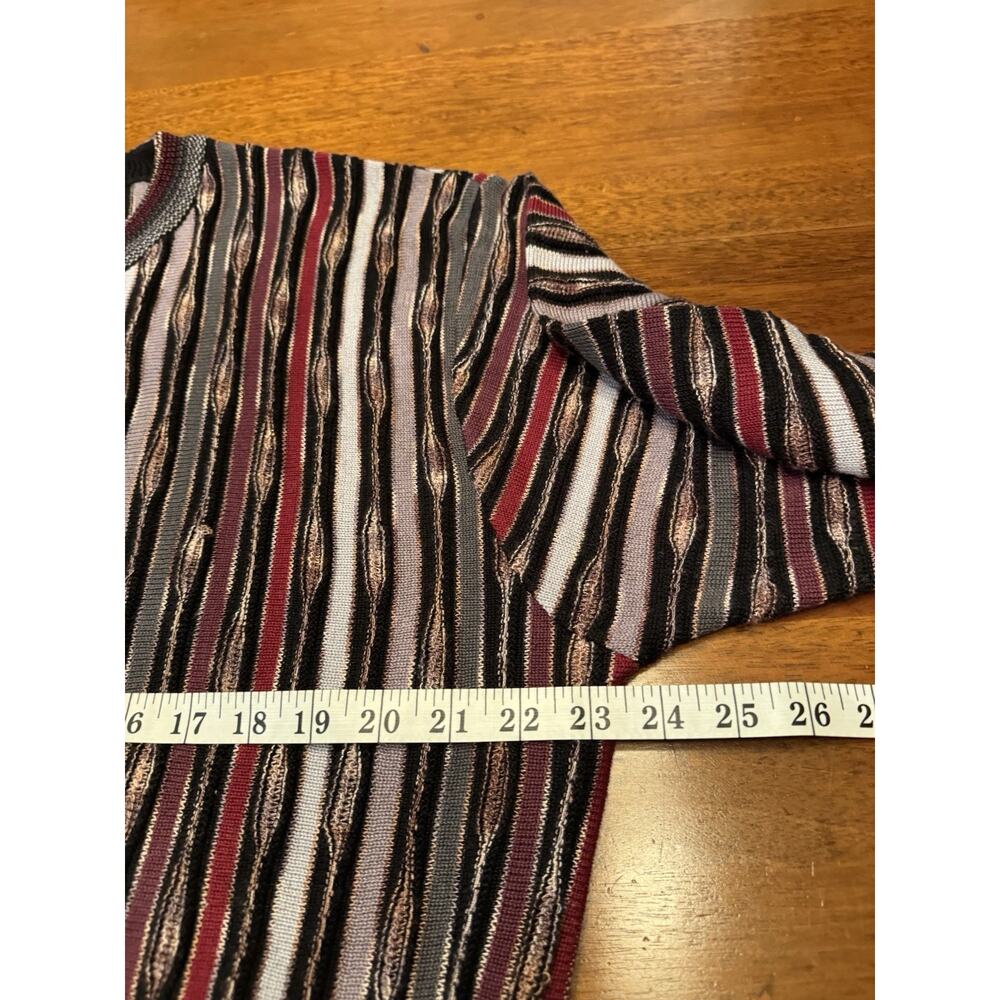 XL Montechiaro Sweater 100% Mercerized Cotton 3d Weave Cosby COOGIE Style Italy - Picture 8 of 11